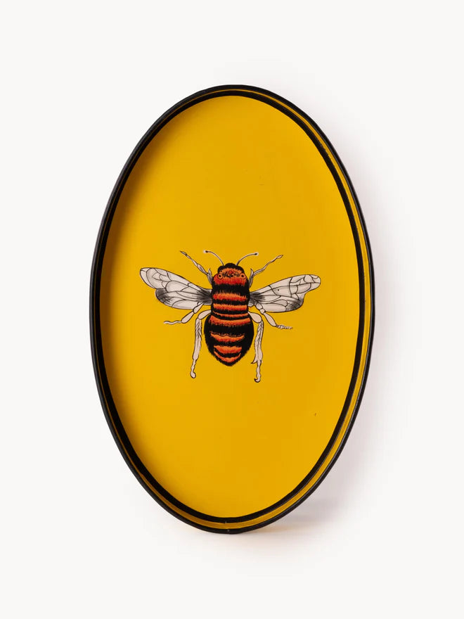LES OTTOMANS HAND PAINTED IRON TRAY