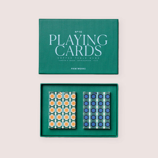 PRINTWORKS KARTENSPIEL "PLAYING CARDS" GRÜN