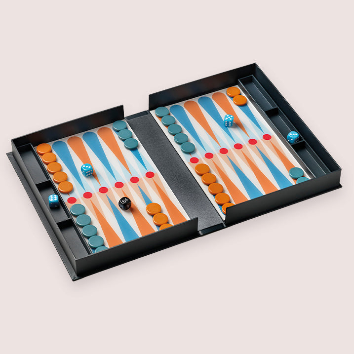PRINTWORKS BRETTSPIEL BACKGAMMON ANTHRACITE