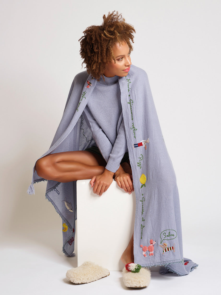 HOLY GOAT CASHMERE PLAID "ITALY"