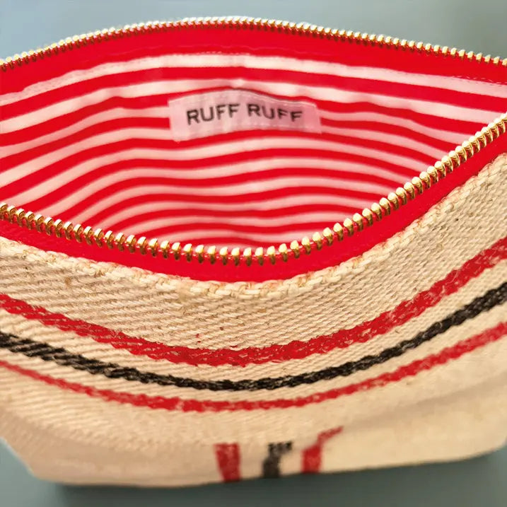 Vintage Canvas Pouch Ruff Ruff