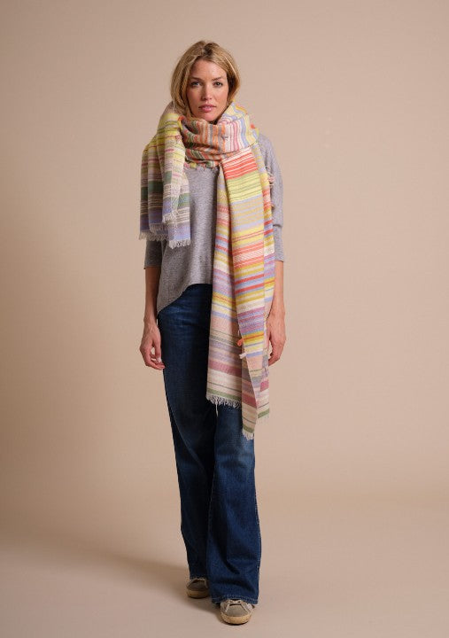 HOLY GOAT GIPSY CASHMERE PLAID PASTEL SHADES