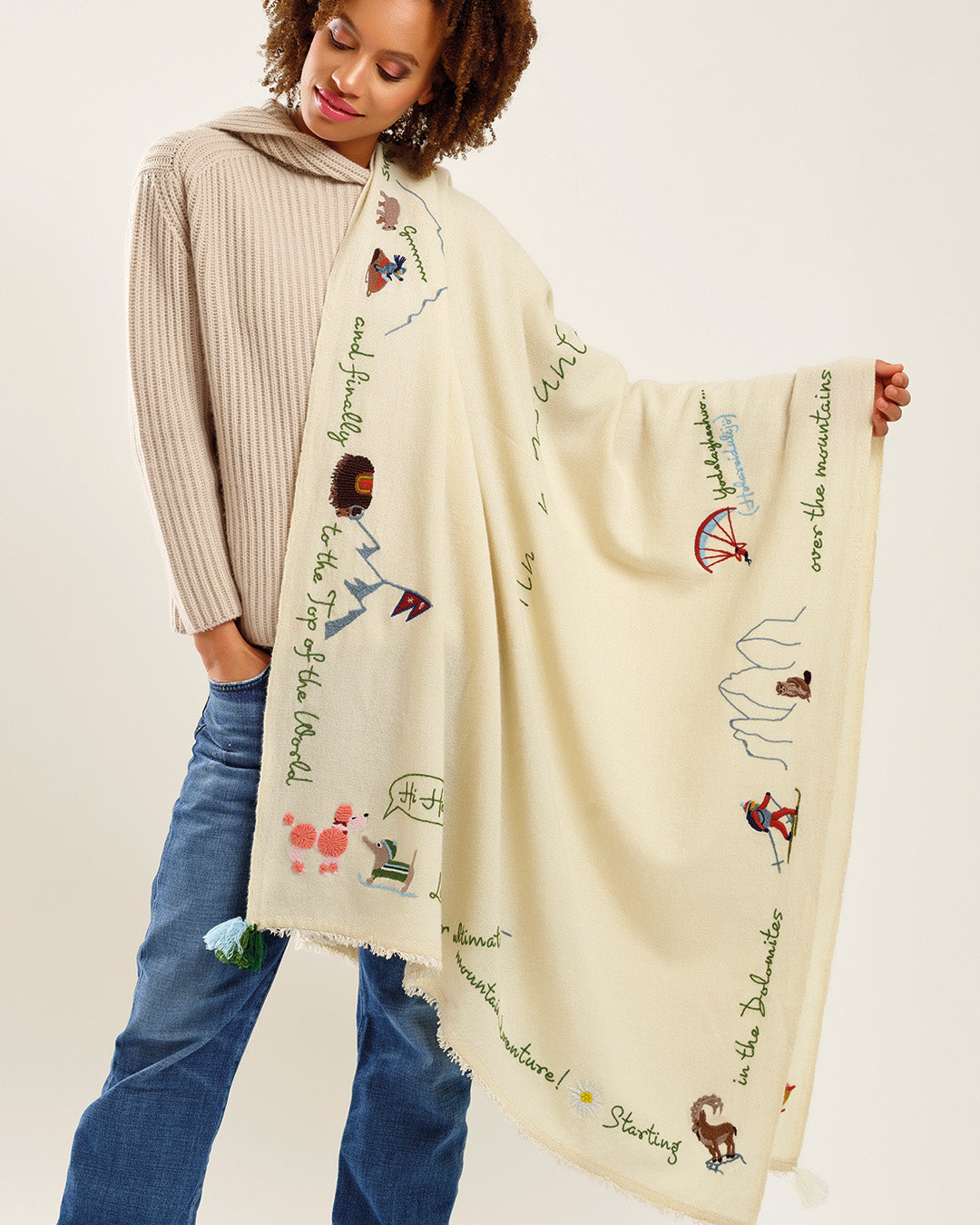 HOLY GOAT CASHMERE PLAID "MOUNTAIN"