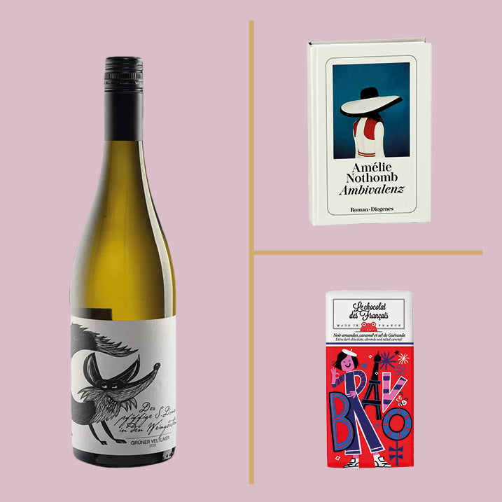 Fuchs Grüner Veltliner - Amelie Nothomb Ambivalenz - Le Chocolat des Francais
