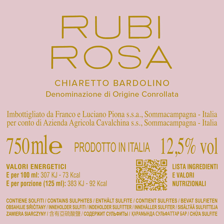 RUBI ROSA ROSÉ COSE SPECIALI EDITION