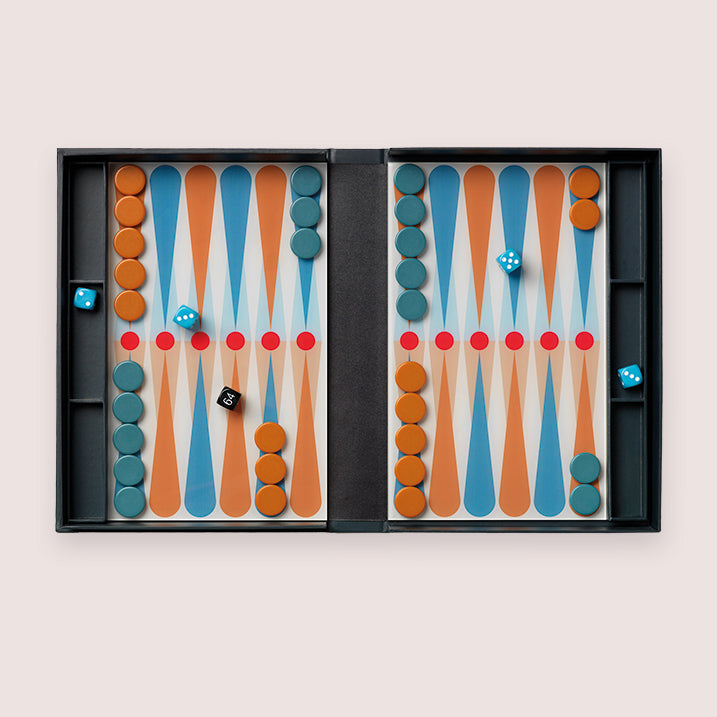 PRINTWORKS BRETTSPIEL BACKGAMMON ANTHRACITE