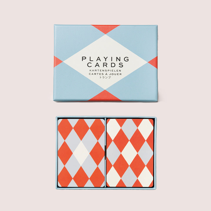 PRINTWORKS KARTENSPIEL "PLAYING CARDS" BLAU/ROT