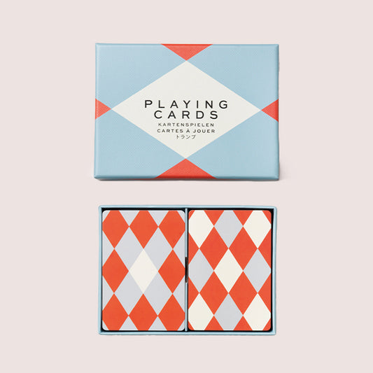 PRINTWORKS KARTENSPIEL "PLAYING CARDS" BLAU/ROT