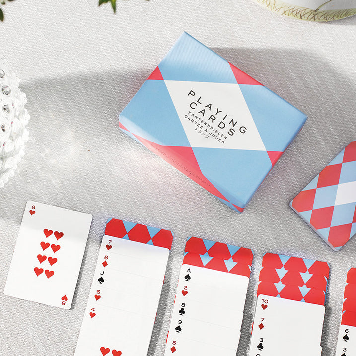 PRINTWORKS KARTENSPIEL "PLAYING CARDS" BLAU/ROT