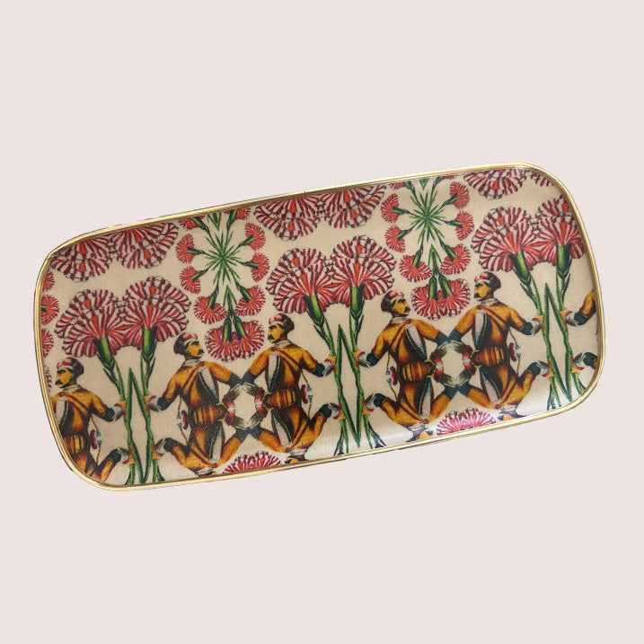 Les Ottoman Fiberglas Tablett Rectangular