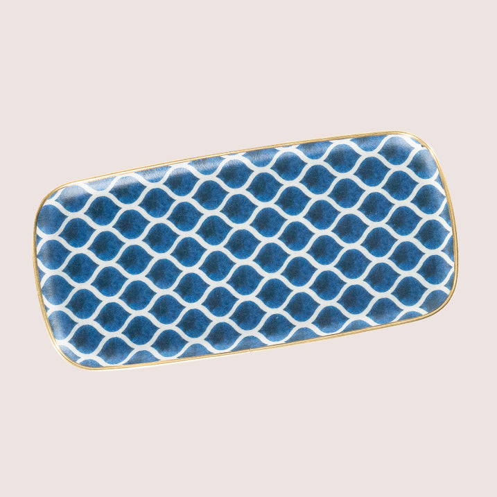 Les Ottoman Fiberglas Tablett Rectangular