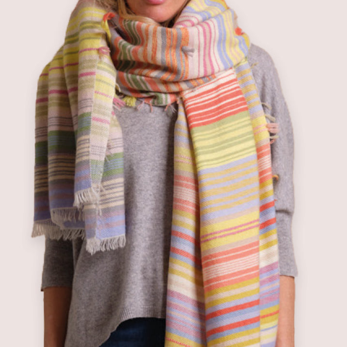 HOLY GOAT GIPSY CASHMERE PLAID PASTEL SHADES