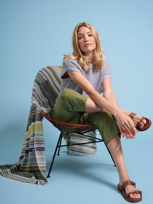 HOLY GOAT GIPSY CASHMERE PLAID OLIVE SHADES