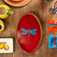 LES OTTOMANS HAND PAINTED IRON TRAY