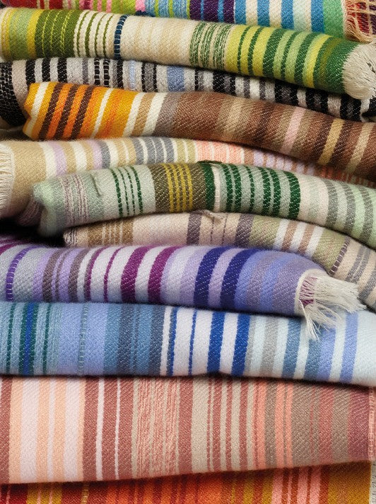 HOLY GOAT GIPSY CASHMERE PLAID OLIVE SHADES