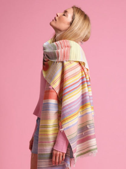HOLY GOAT GIPSY CASHMERE PLAID PASTEL SHADES