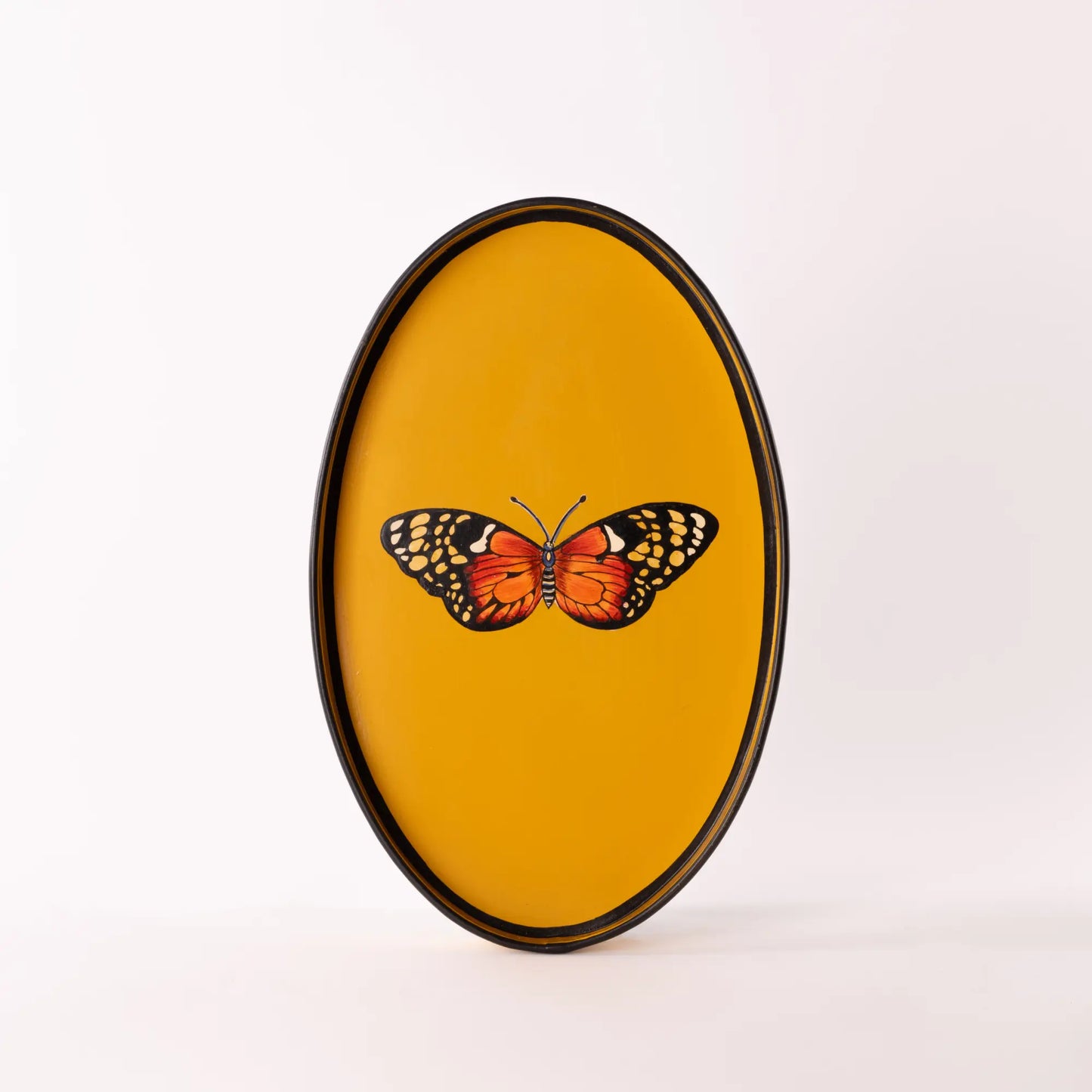 LES OTTOMANS HAND PAINTED IRON TRAY