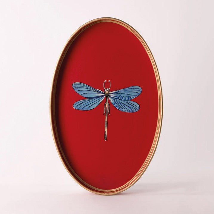 LES OTTOMANS HAND PAINTED IRON TRAY