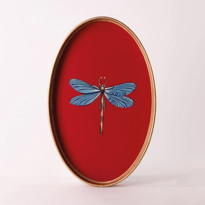 LES OTTOMANS HAND PAINTED IRON TRAY